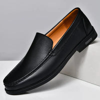 Valério | Herren Slipper Loafer Slip-on Halbschuh in Schwarz