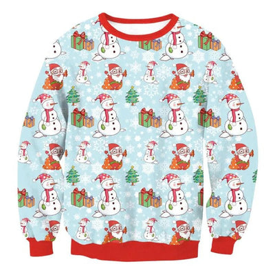 Joris - Warmer Strickpullover mit lustigem 3D-Weihnachtsmotiv für Männer und Frauen