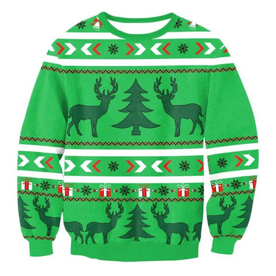 Joris - Warmer Strickpullover mit lustigem 3D-Weihnachtsmotiv für Männer und Frauen