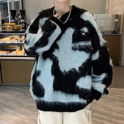 Leonard - Herren Oversize Pullover mit Muster