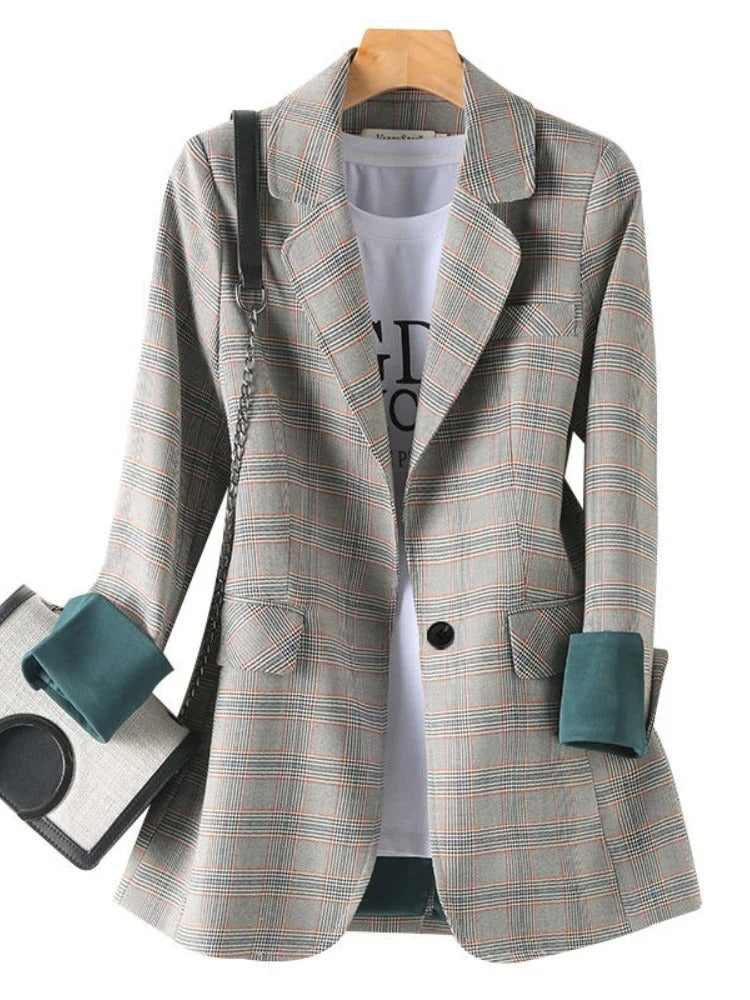 Clara - Damenblazer - Stilvolles Karo-Design für einen modernen Look