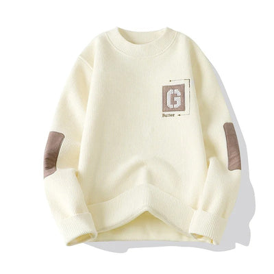 Henrik - Herren Pullover mit Patch-Details