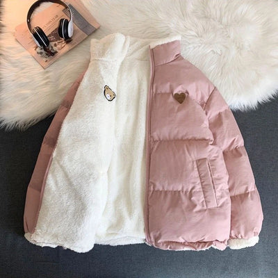 Lina - Damen Wendejacke mit Herzdetail
