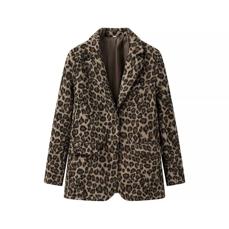 Kira - Damenblazer - Auffälliges Leopardenmuster für mutige Styles