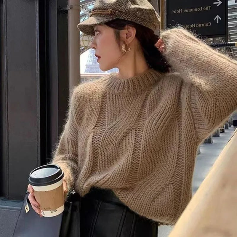 Fiona - Damen Oversize-Strickpullover