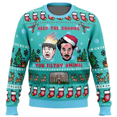 Mark - Herren Weihnachtspullover im Retro-Filmstil