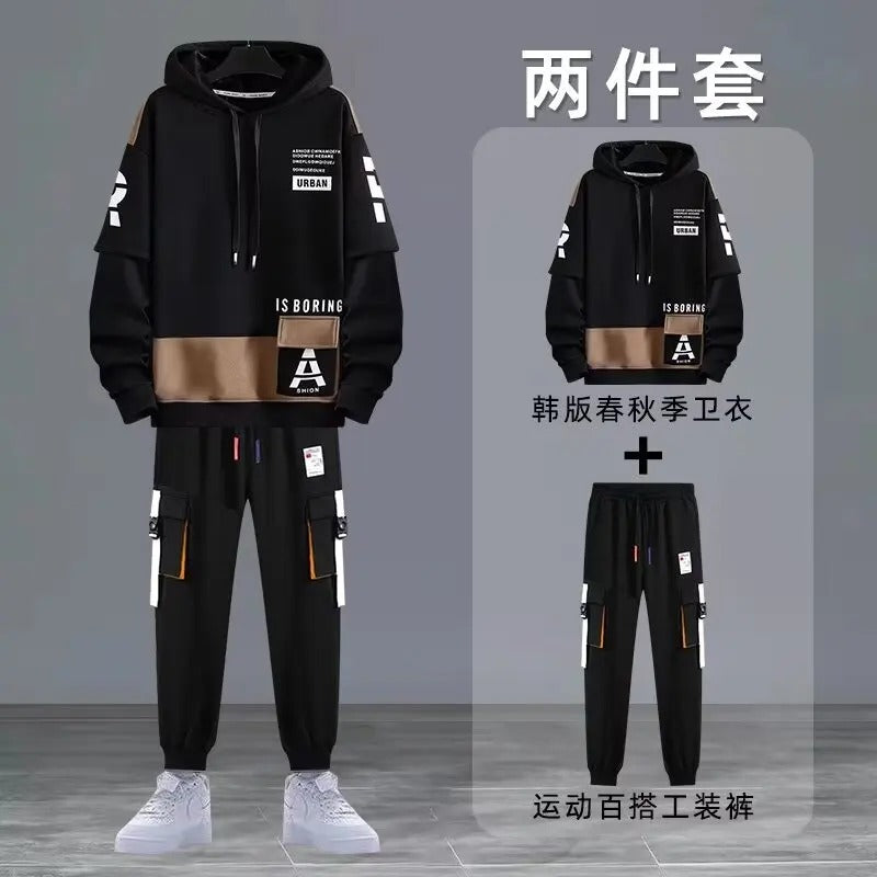 Kenji - Herren Streetwear-Set mit Print-Details