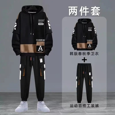 Kenji - Herren Streetwear-Set mit Print-Details