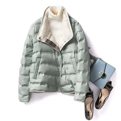 Alona - Daunen-Winterjacke mit Stehkragen für Frauen