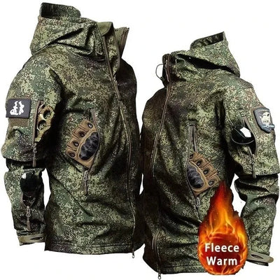 Logan - Herren Taktische Fleecejacke mit Tarnmuster