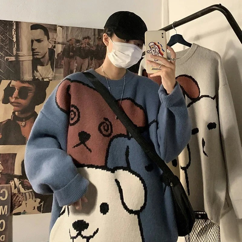 Benji - Herren Strickpullover mit Tiermotiv