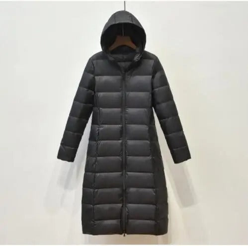 Nibba- Lange Daunen-Pufferjacke für Damen
