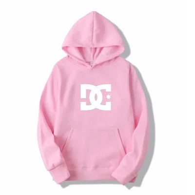 Kim - Kapuzenpulli mit Lockerer Passform und DC Buchstabenaufdruck für Männer und Frauen
