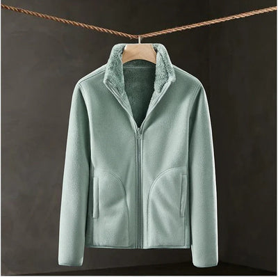 Lina - Damen Fleecejacke mit Stehkragen