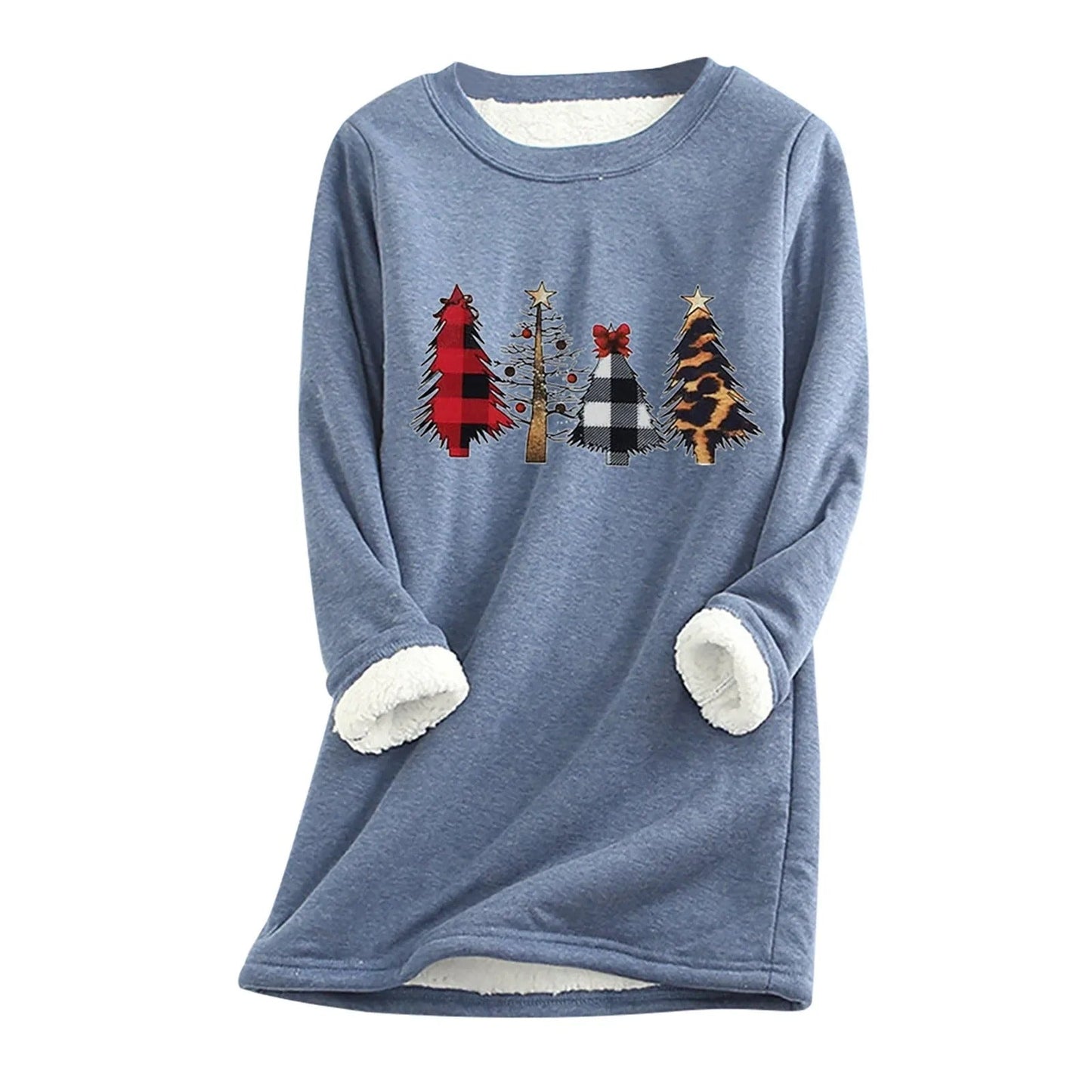 Jana - Damen Weihnachtspullover mit Tannenbaum-Design