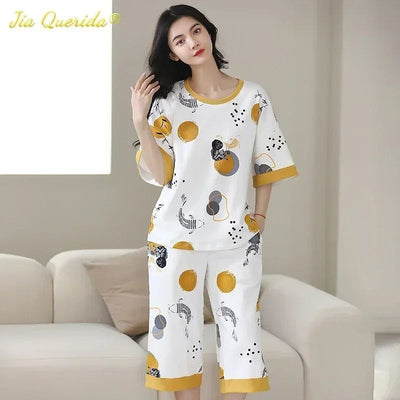 Liana - Damen Pyjama-Set mit Muster