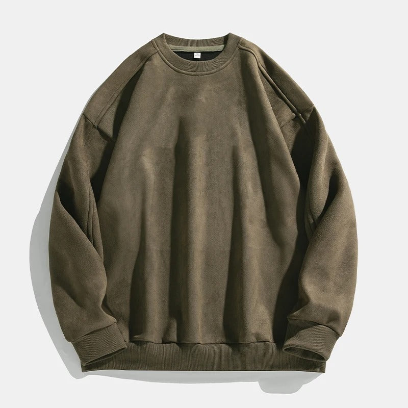 Jeppe - Warmer Pullover mit Wildledertextur für Männer und Frauen