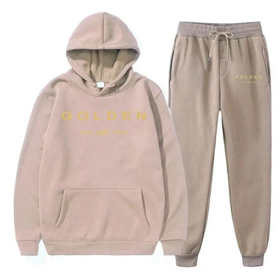 Jaden - Herren Hoodie-Set mit "Golden"-Schriftzug