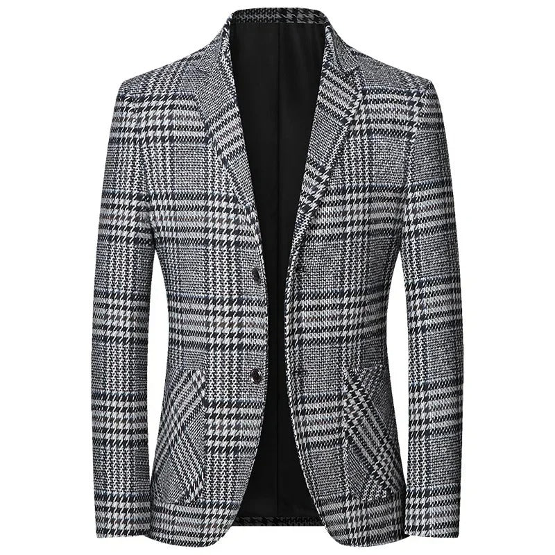 Gabriel - Herren Blazer mit Hahnentrittmuster