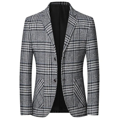 Gabriel - Herren Blazer mit Hahnentrittmuster