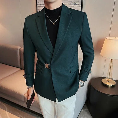 Matteo - Herren Blazer mit Schnallendetail