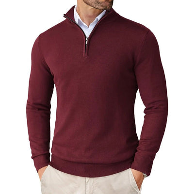 Matteo - Herren Pullover mit Halbreißverschluss