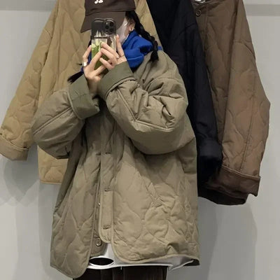 Mila - Damen Übergroße Steppjacke