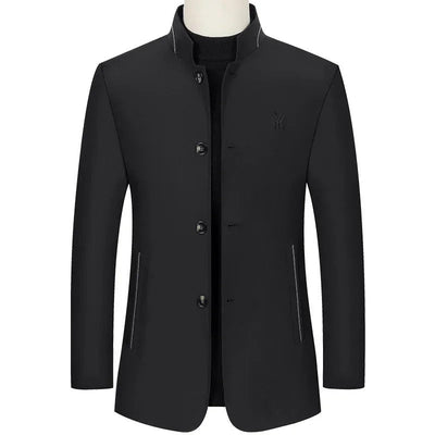 Jurgen - Anzugjacke mit Schmaler Passform und Stehkragen für Männer
