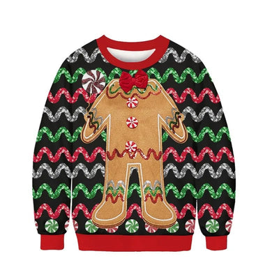 Bernhard - Warmer Pullover mit Rundhalsausschnitt und Weihnachtsmotiv für Kinder