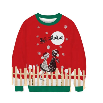 Bernhard - Warmer Pullover mit Rundhalsausschnitt und Weihnachtsmotiv für Kinder