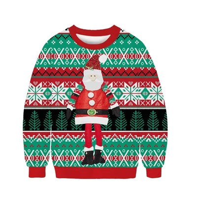 Bernhard - Warmer Pullover mit Rundhalsausschnitt und Weihnachtsmotiv für Kinder