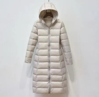 Nibba- Lange Daunen-Pufferjacke für Damen