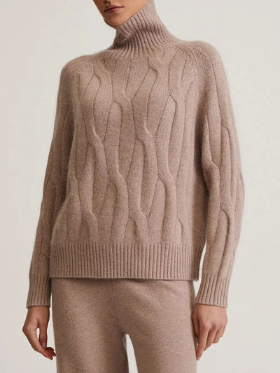 Liana - Damen Strickpullover mit Strukturmuster