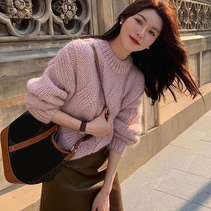 Fiona - Damen Oversize-Strickpullover