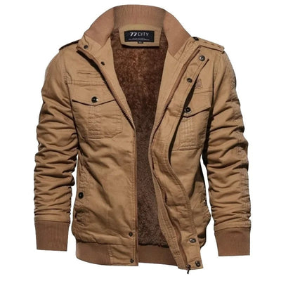 Max - Herren Military-Style Jacke mit taktischem Design