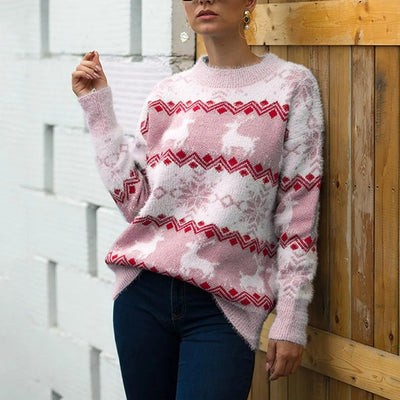 Frida - Damen Norweger-Pullover im Retro-Look
