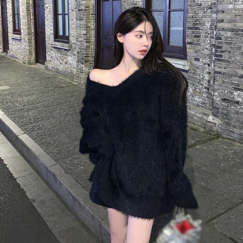 Celina - Damen Kuschel-Pullover im Oversize-Look