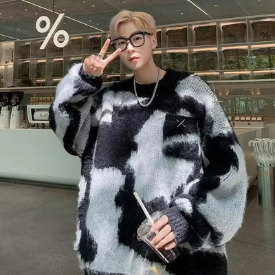 Leonard - Herren Oversize Pullover mit Muster