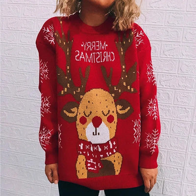 Emily - Kinder Weihnachtspullover mit Rentiermotiv