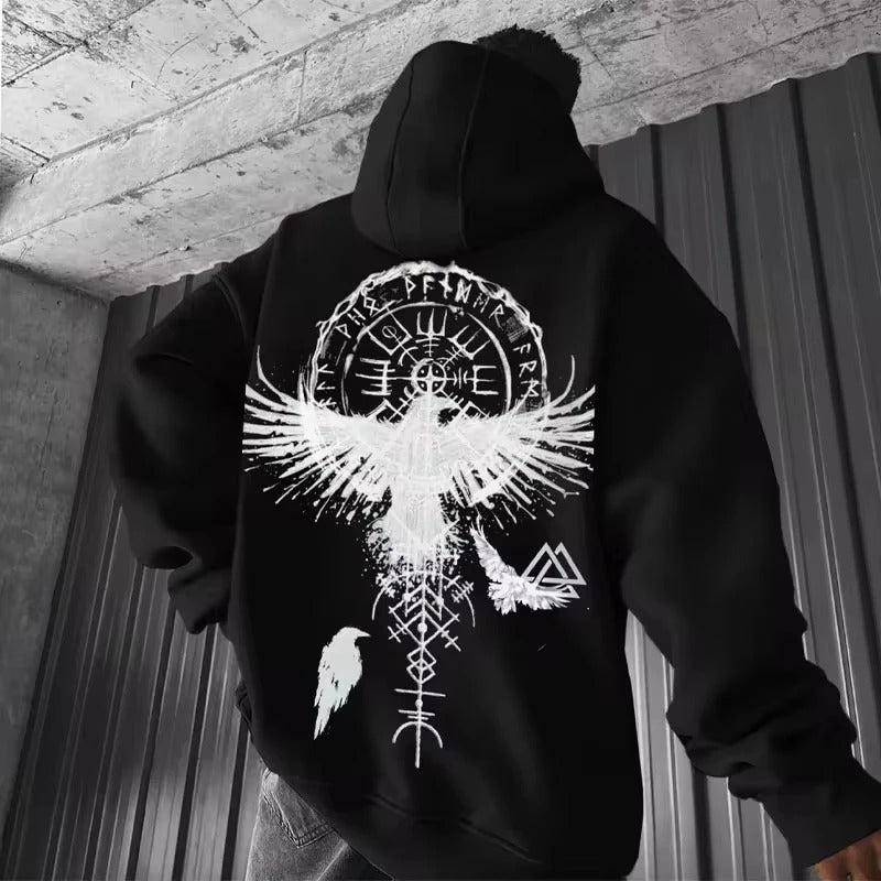 Ragnar - Herren Hoodie mit Wikinger-Motiv