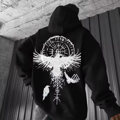 Ragnar - Herren Hoodie mit Wikinger-Motiv