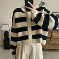 Viviane - Gestreifte Strickjacke für Damen