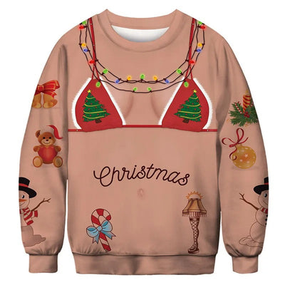 Tessa - Damen Weihnachtspullover mit humorvollem Design