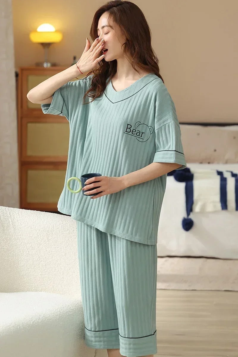 Liana - Damen Pyjama-Set mit Muster
