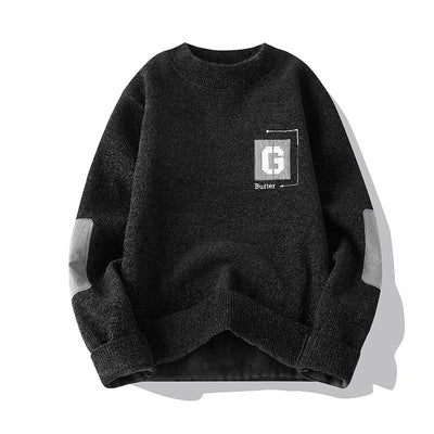 Henrik - Herren Pullover mit Patch-Details