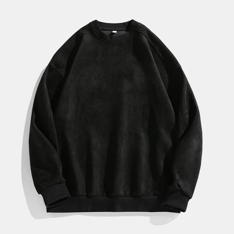 Jeppe - Warmer Pullover mit Wildledertextur für Männer und Frauen