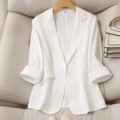 Kate - Elegante Blazerjacke mit Schmaler Passform und Einem Knopf für Frauen