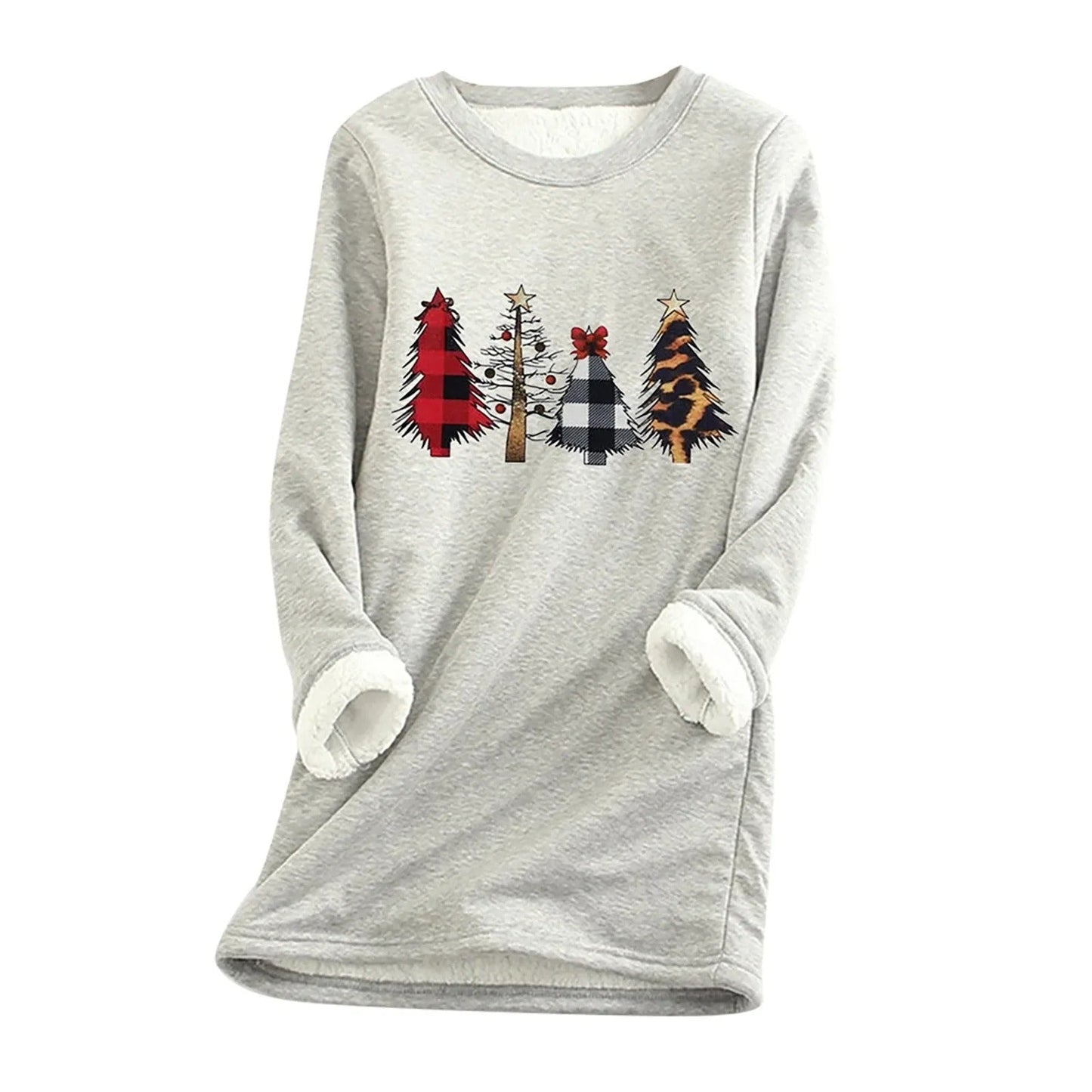 Jana - Damen Weihnachtspullover mit Tannenbaum-Design