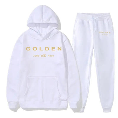 Jaden - Herren Hoodie-Set mit "Golden"-Schriftzug