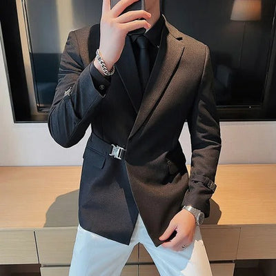 Matteo - Herren Blazer mit Schnallendetail